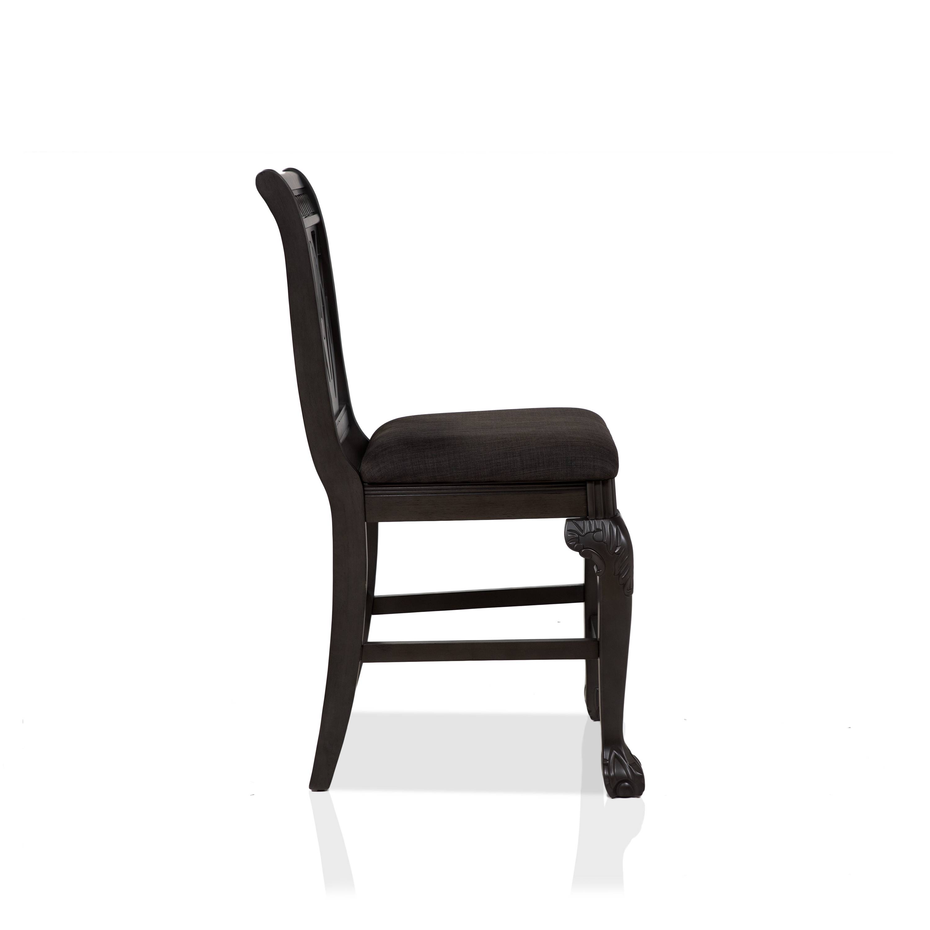 Nuna Traditional Upholstered Counter Height Chairs (Set of 2)